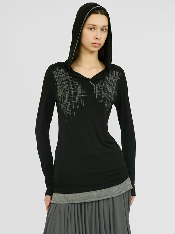 Cop Copine Hooded Blouse 