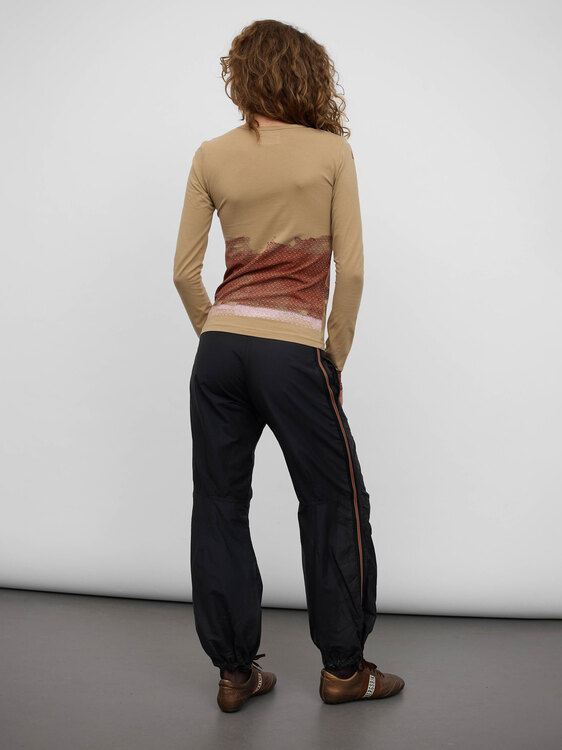 Black PU-Coated Trousers 