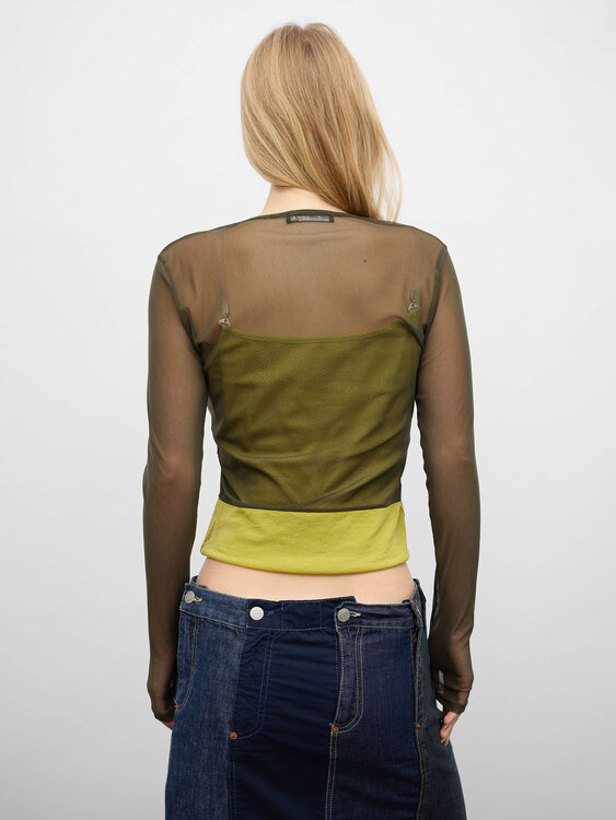 Cop Copine Double Layer Mesh Top 