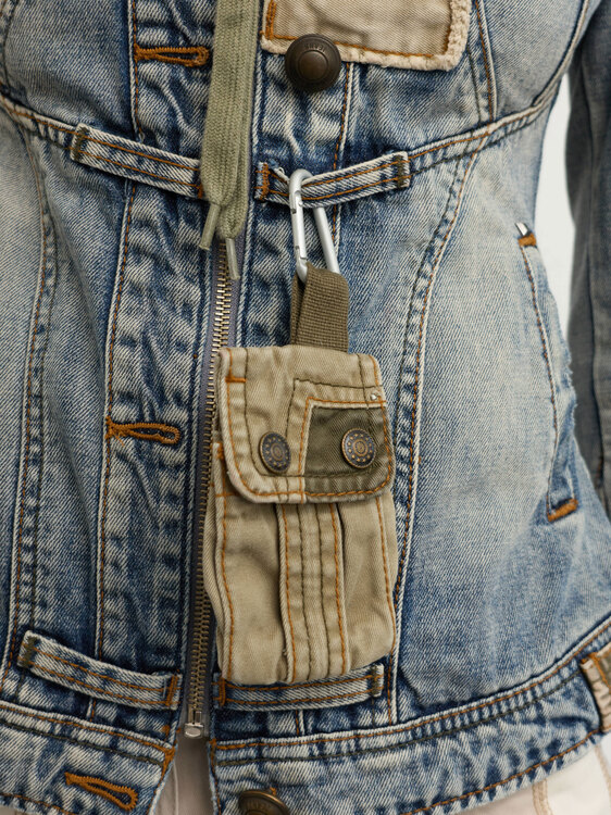 Stefanel Deconstructed Denim Jacket 
