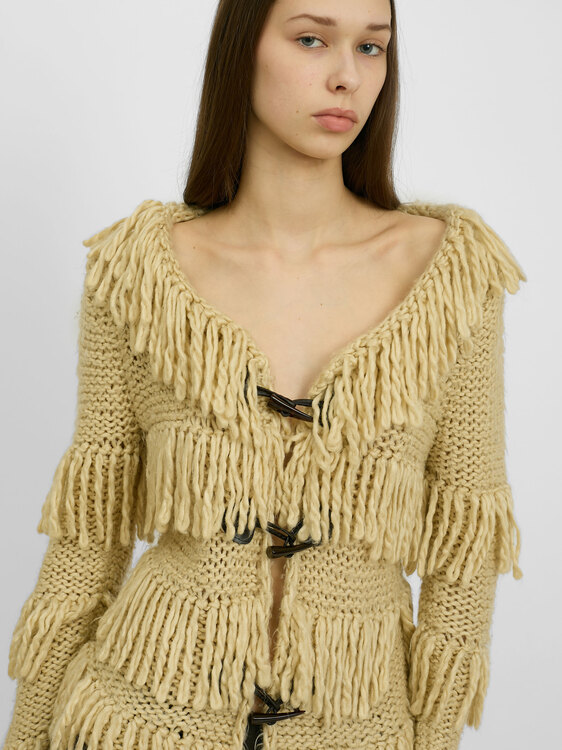 Anna Sui Fringed Cardigan 