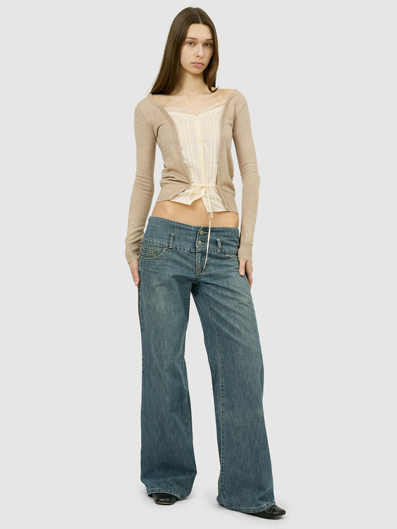 Michiko Koshino Low Rise Jeans 
