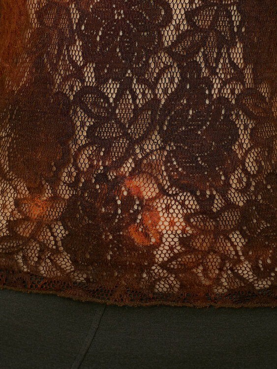 Plein Sud Asymmetrical Lace Top 