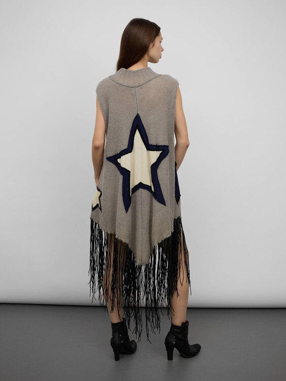E-play Fringed Star Poncho 