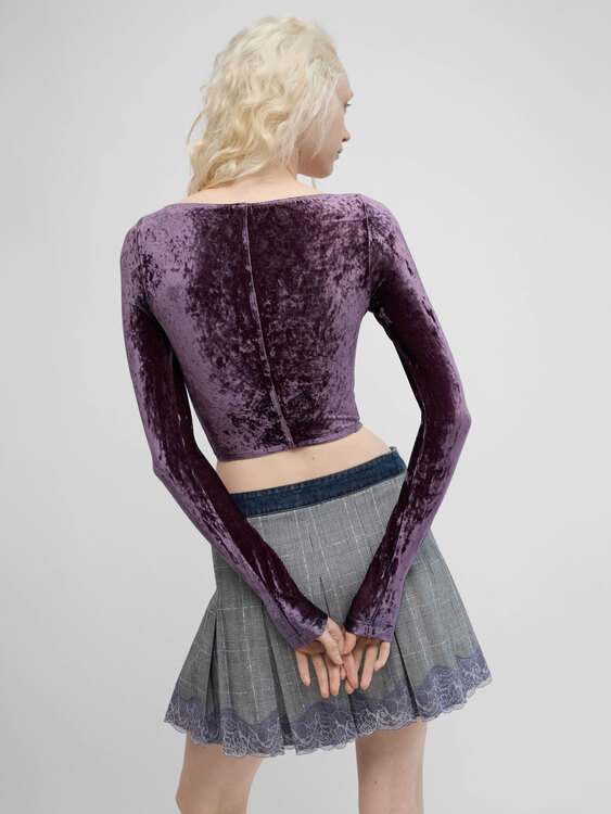 Anti-Flirt Velvet Bustier 