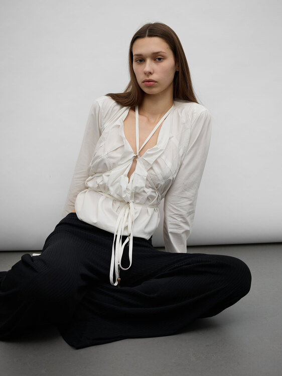 Gaultier White Origami Blouse 