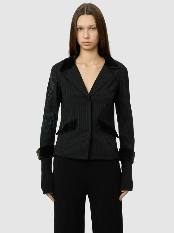 Michiko Koshino Pinstripe Blazer 