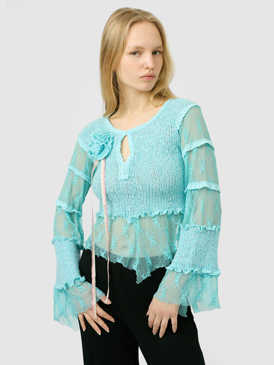Lace And Knit Jumper 