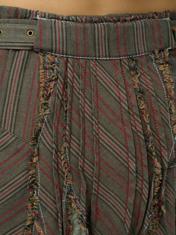 Patchwork Midi Skirt 