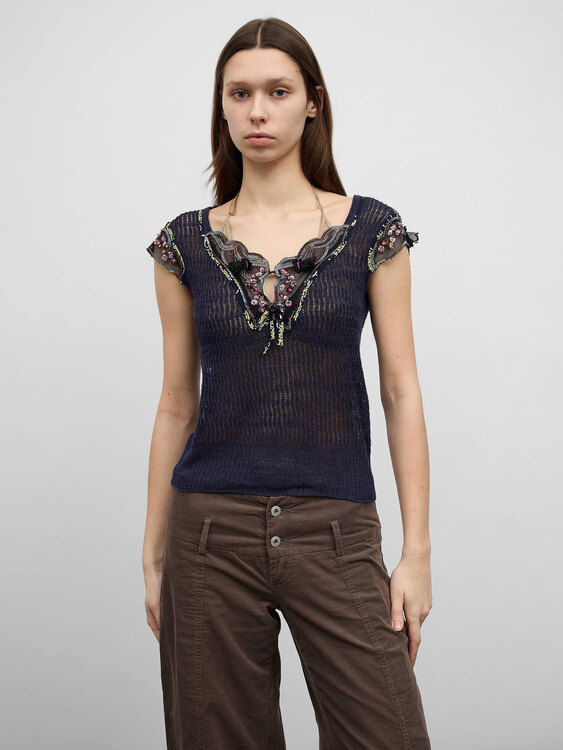 Anna Sui Knitted Blouse 