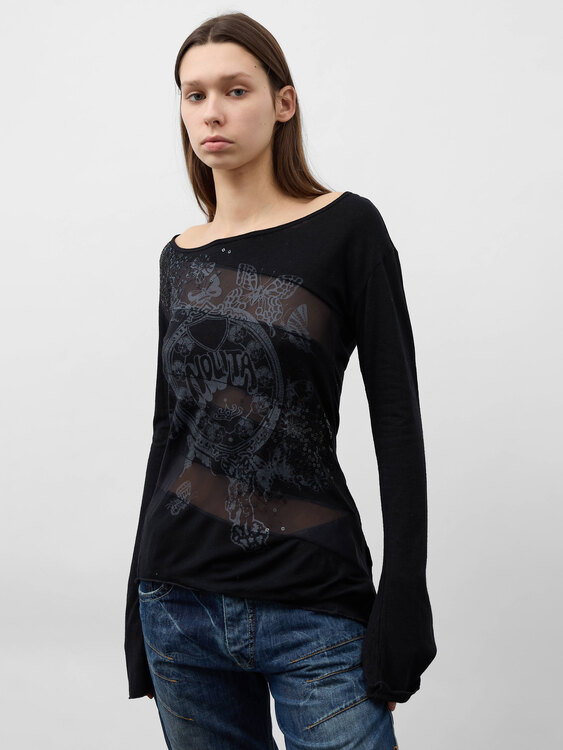 Nolita Sequin Logo Blouse 