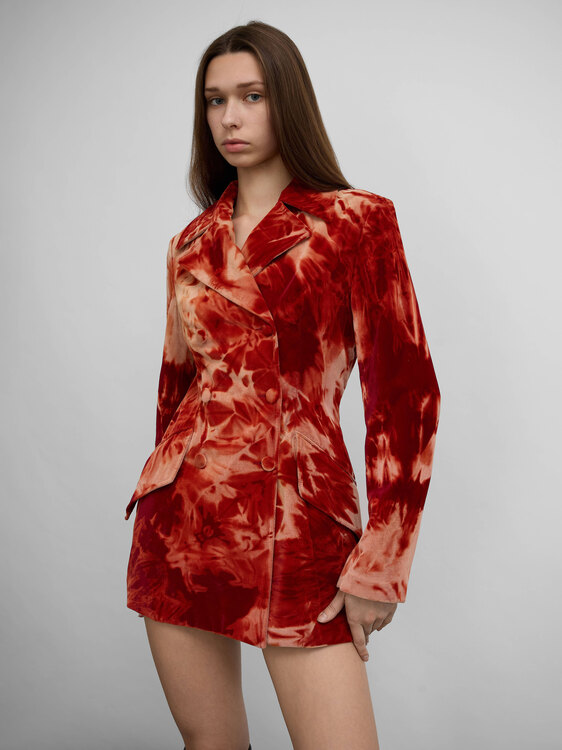 Plein Sud Tie-Dye Blazer Coat 