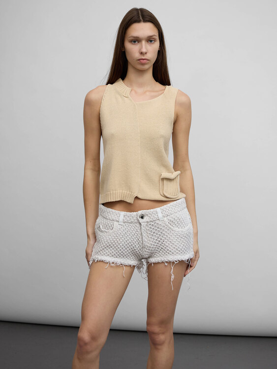 We Are Replay Knit Mini Shorts 