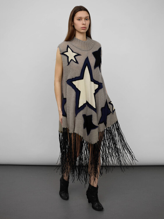 E-play Fringed Star Poncho 