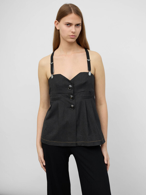 Cop Copine Grey Bustier 