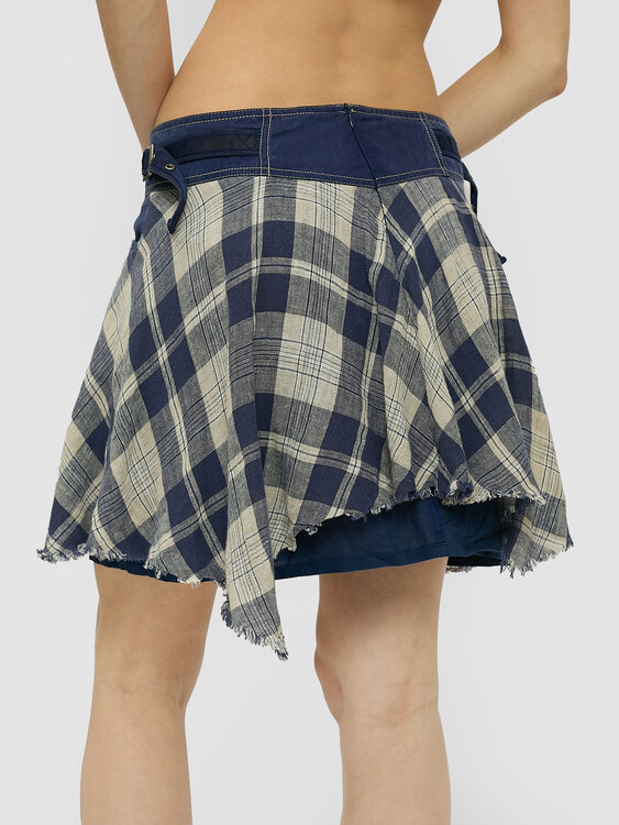 Chequered Mini Skirt 