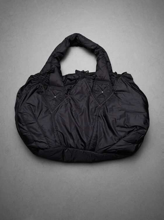 Girbaud Nylon Patchwork Puffer Bag 