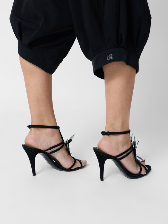 Ralph Lauren Feather Details Heels 