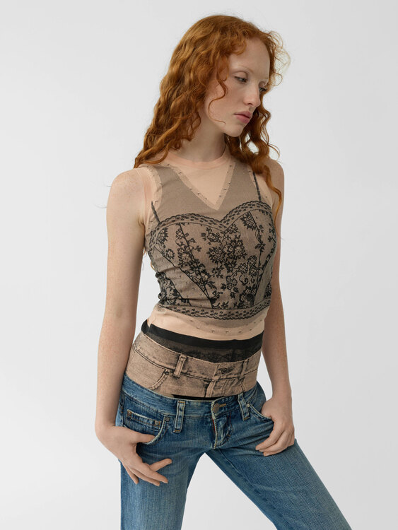 Dior Lace Print T-Shirt 
