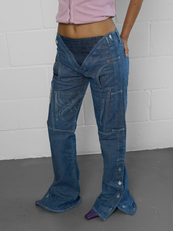 Michiko Koshino Decostructed Jeans 