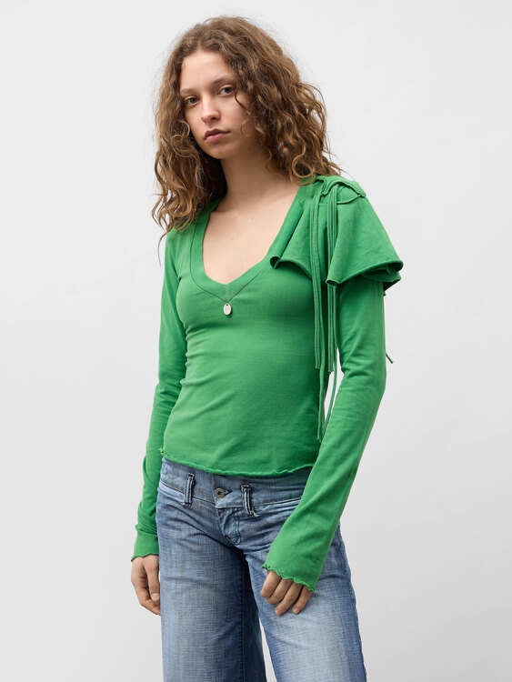 Fornarina Green Stretchy Blouse 