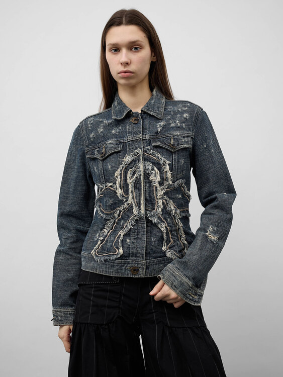 E-Play Distressed Denim Jacket 