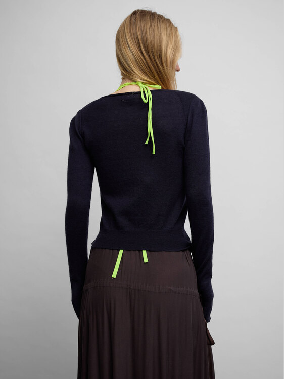 Purple Wrap Around Effect Jumper 