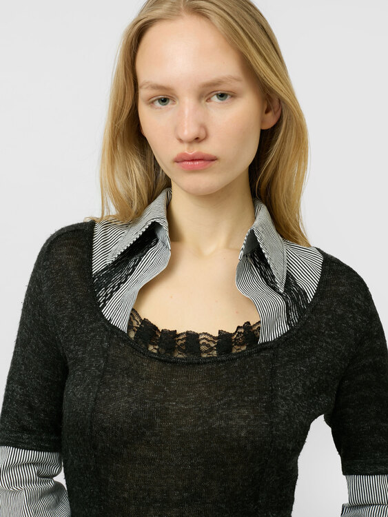 Integrated Shirt Mini Dress 