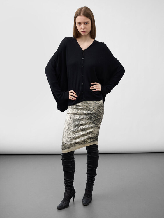 E-Play Stretchy Satin Midi Skirt 