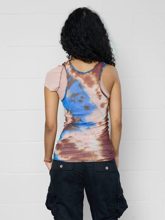 Plein Sud Double Layer Mesh Top 