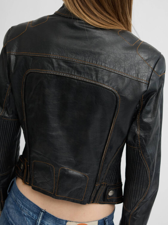Miss Sixty Leather Biker Jacket 