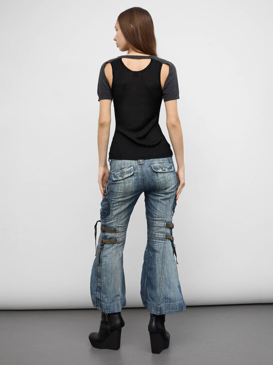 Girbaud Denim Cargo Trousers 