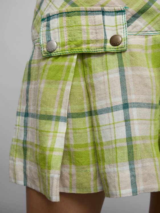 Miss Sixty Linen Mini Skirt 