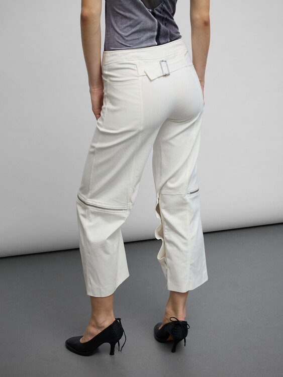 White Capri Trousers 