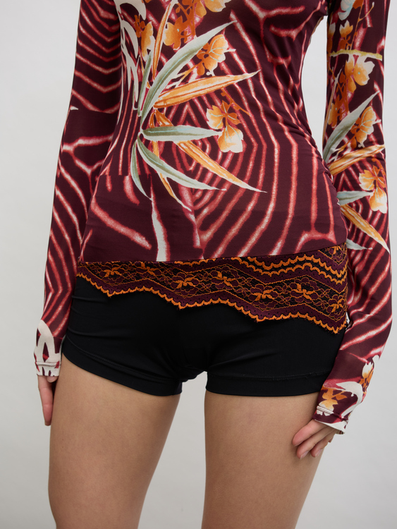 Kenzo Floral Print Turtleneck 