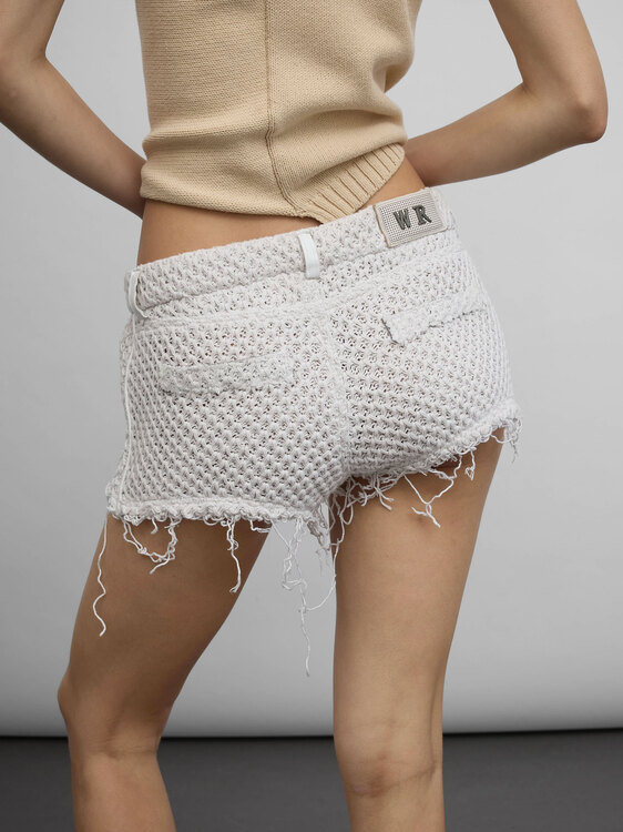 We Are Replay Knit Mini Shorts 