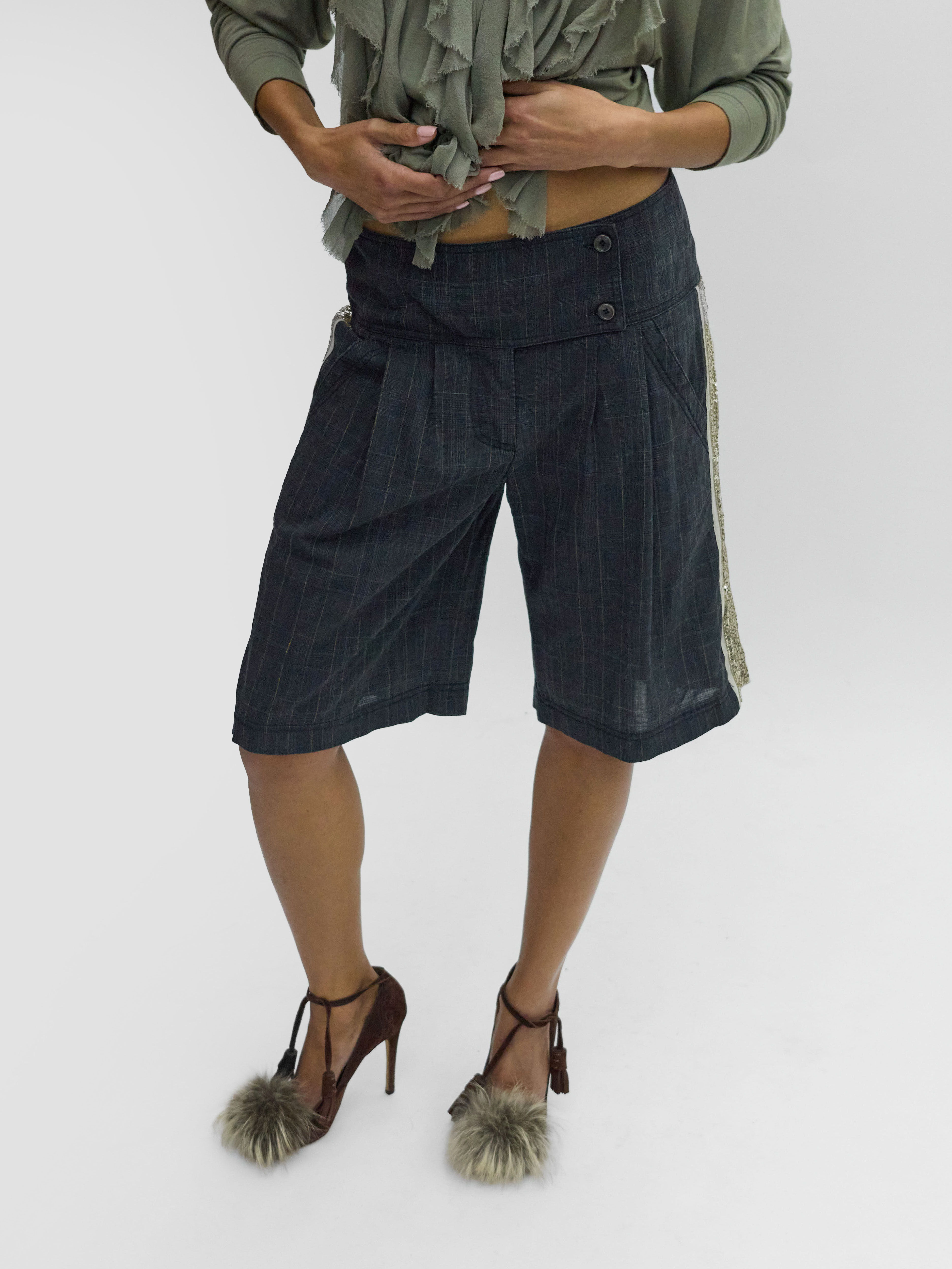 Patrizia Pepe Checkered Shorts 