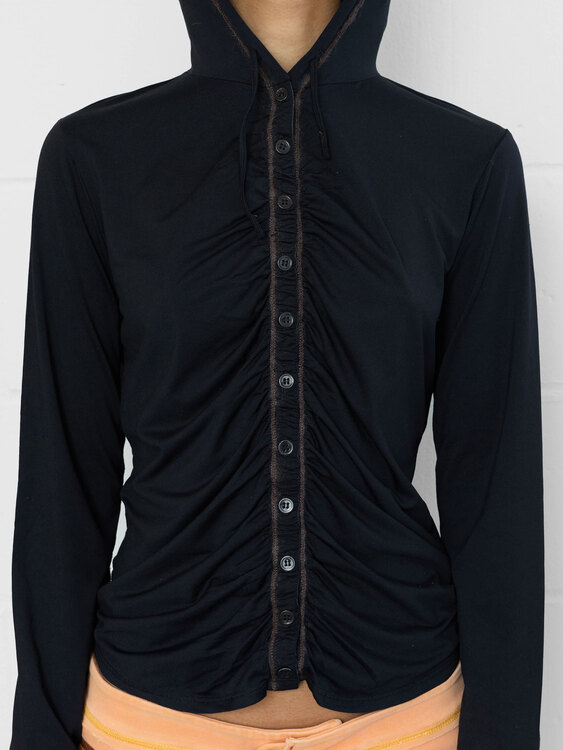 Girbaud Gathered Hoodie 