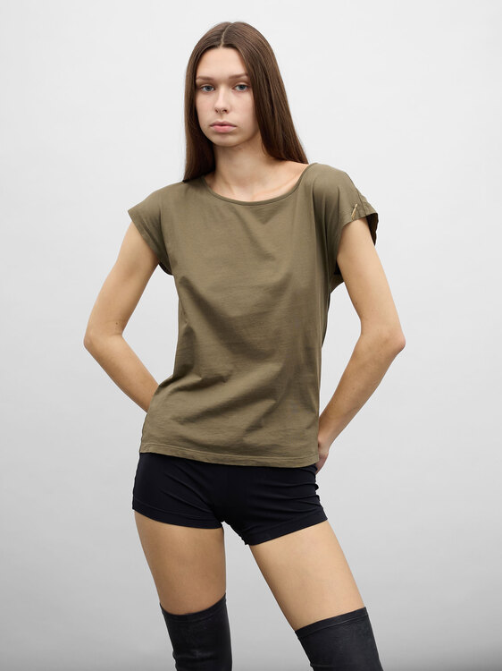 Cop Copine Slashed Effect Top 