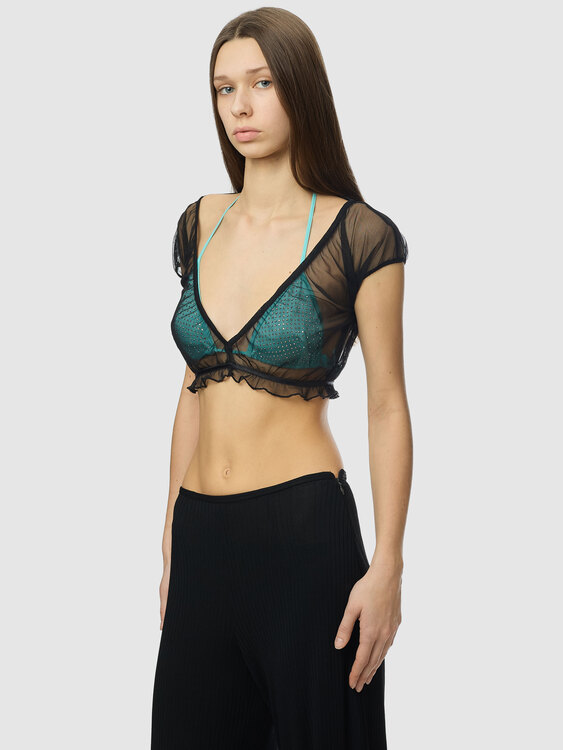 Miss Sixty Mesh Crop Top 