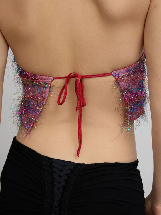 Miss Sixty Glittery Halter Top 