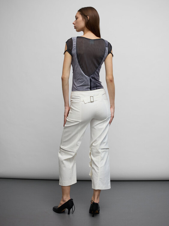 Legatte Gray Denim Print T-shirt 