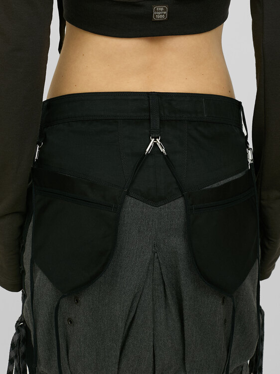 Girbaud Bi-Material Skirt 