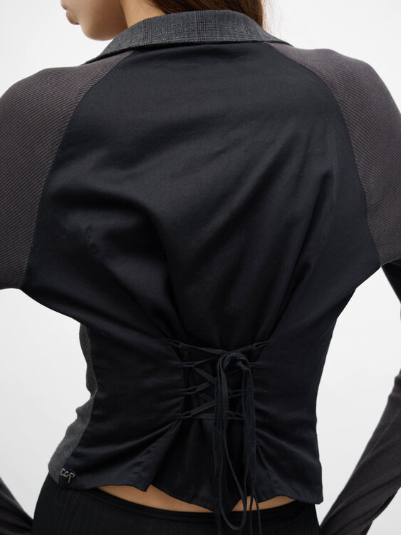 Cop Copine Lace-Up Blazer 