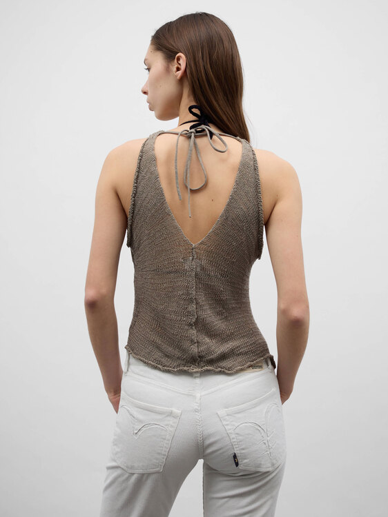 Sarah Pacini Knitted Vest 