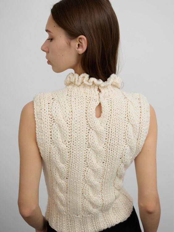 Miu Miu Cable Knit Top 