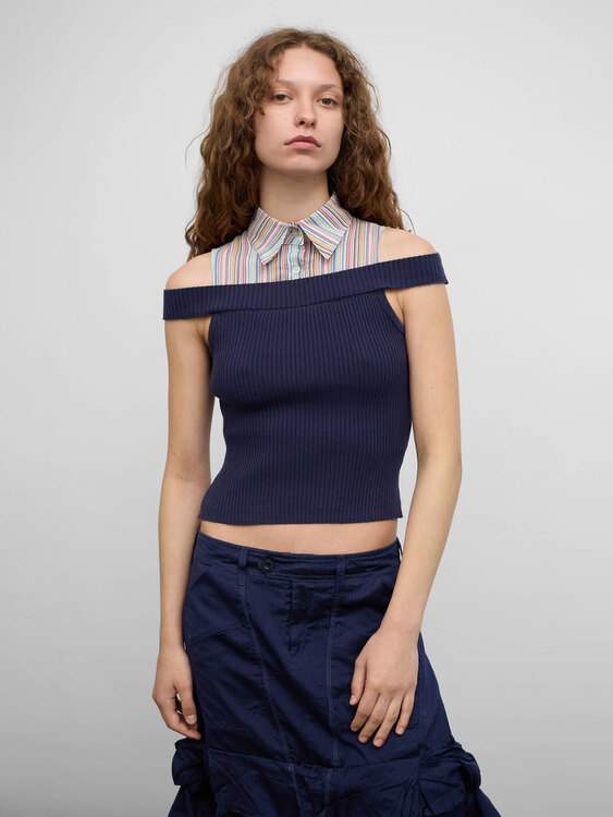 Off-Shoulder 2-in-1 Top 