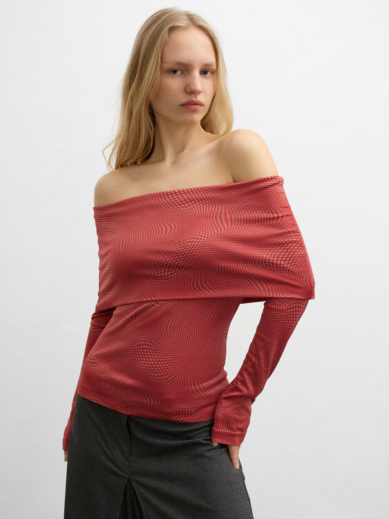 Extē Moiré Pattern Top 