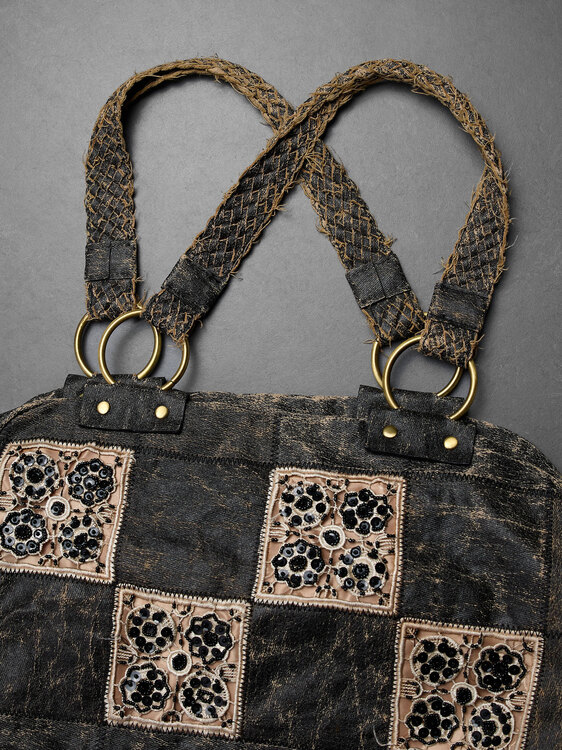 Distressed Effect Handbag 