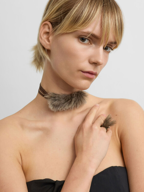 Servane Gaxotte Choker And Ring Set 